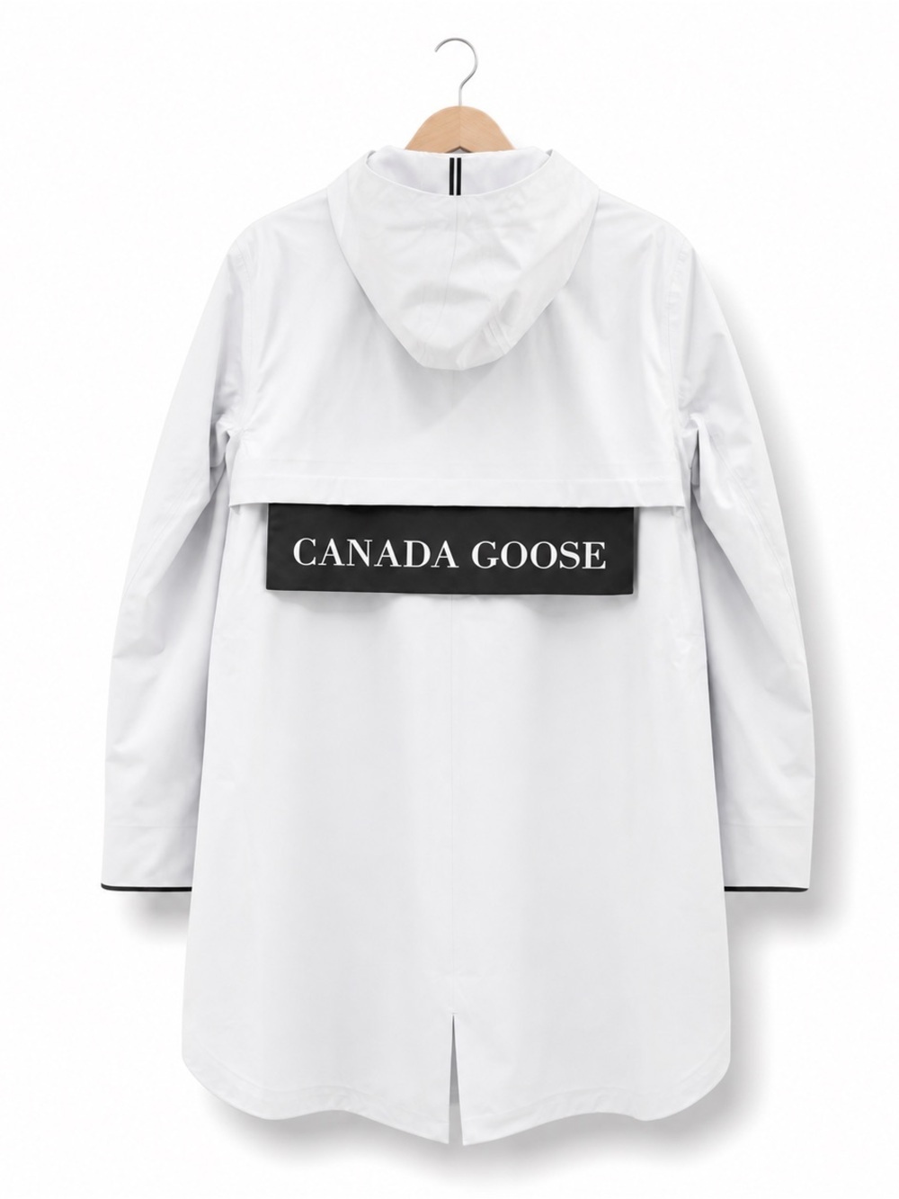 CANADA GOOSE Kitsilano Rain Jacket Black Label Lightweight Hooded Coat